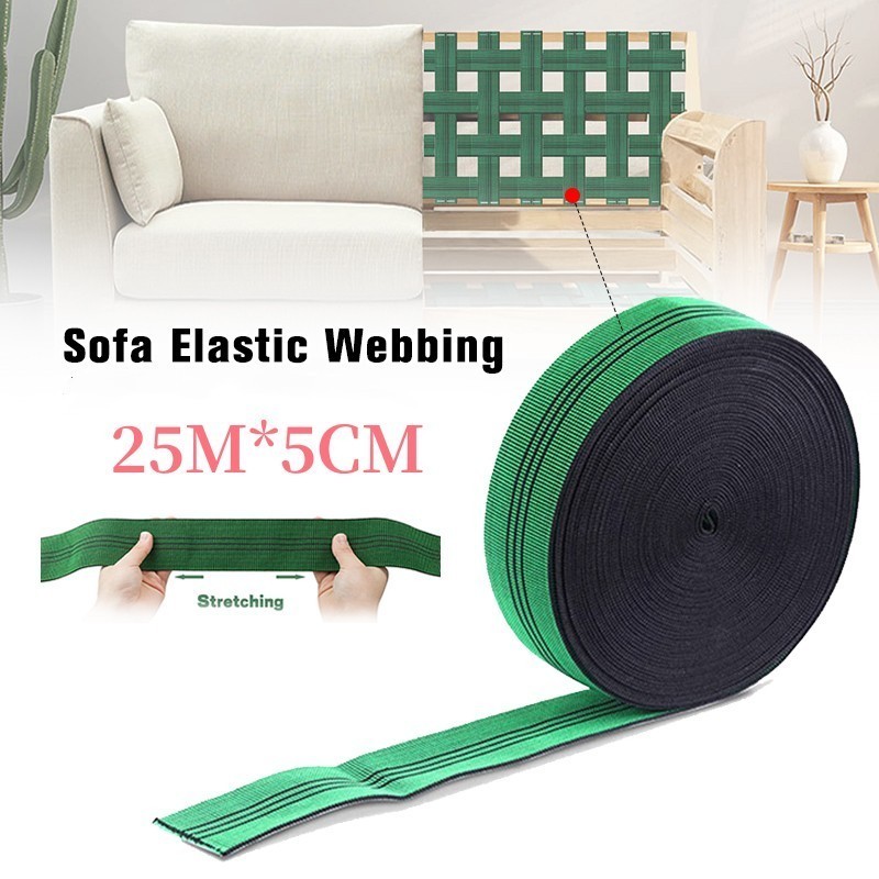 5cm*25m Karet Jok Sofa/ Tali Jok Kursi Karet Sofa Meteran Tali Sofa Kursi Webbing Sofa Karet Sofa / 