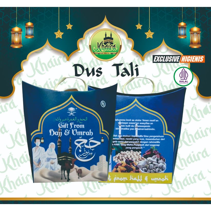 

Grosir Dus Oleh Oleh Haji Dan Umroh Teng-Teng Tali Kardus Biru Tua. 1 pack isi 25 pcs