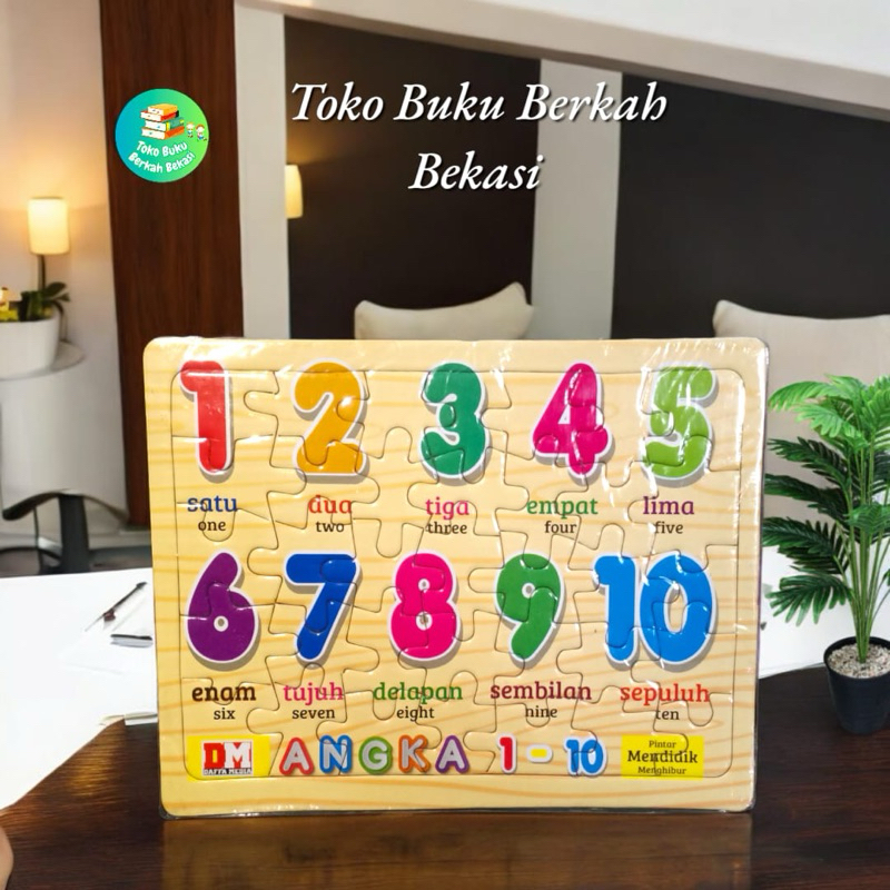puzzle anak mengenal angka 1-10 (18×24cm)