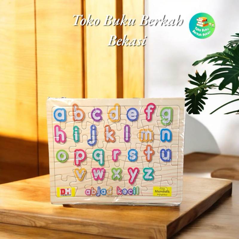 puzzle anak karakter huruf abjad kecil (18×24cm)