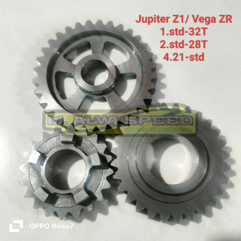 Rasio racing Jupiter Z1 / Vega ZR paket hemat harian touring ecer