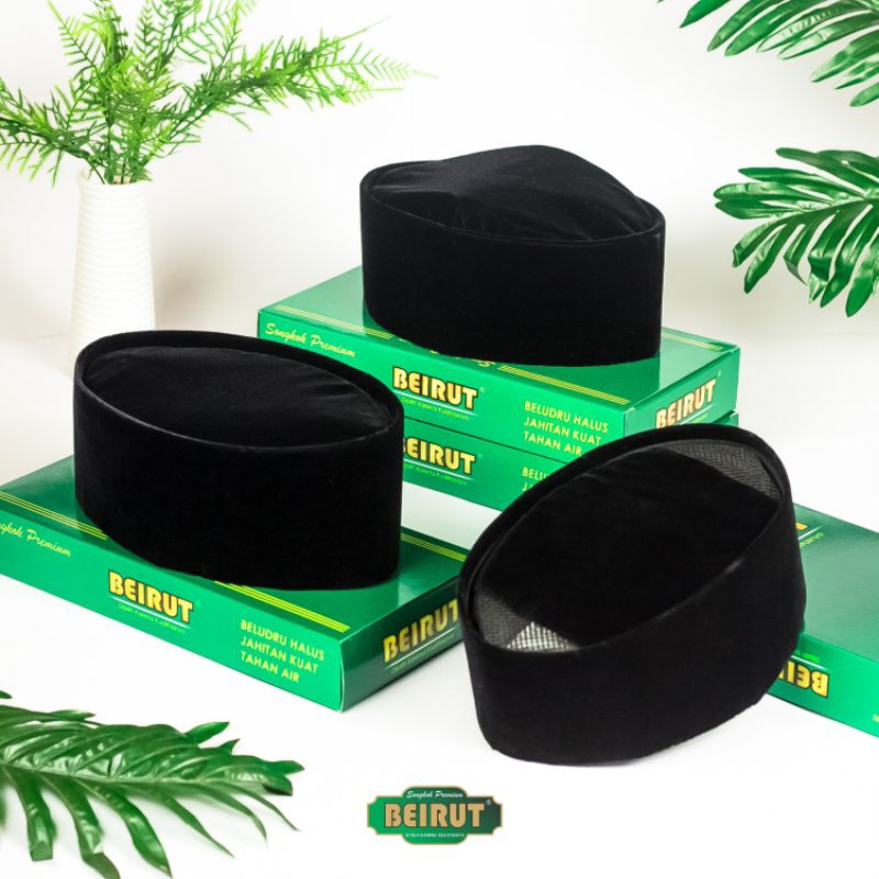 peci polos halus, peci beirut, songkok beirut, peci hitam polos, peci hitam murah