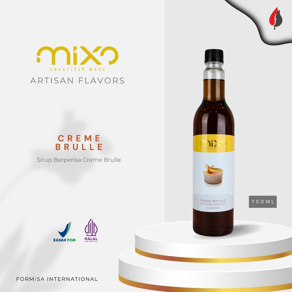 

FORMISA - Mixo Creme Brulle Syrup 750 ml - Sirup Minuman Rasa Creme Brulle 750ml