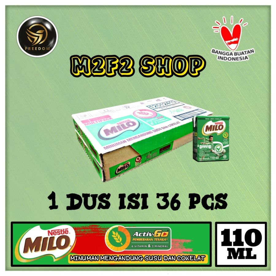 

Susu Milo Kotak Coklat ACTIVE GO UHT - 110 ml (Kemasan Karton)