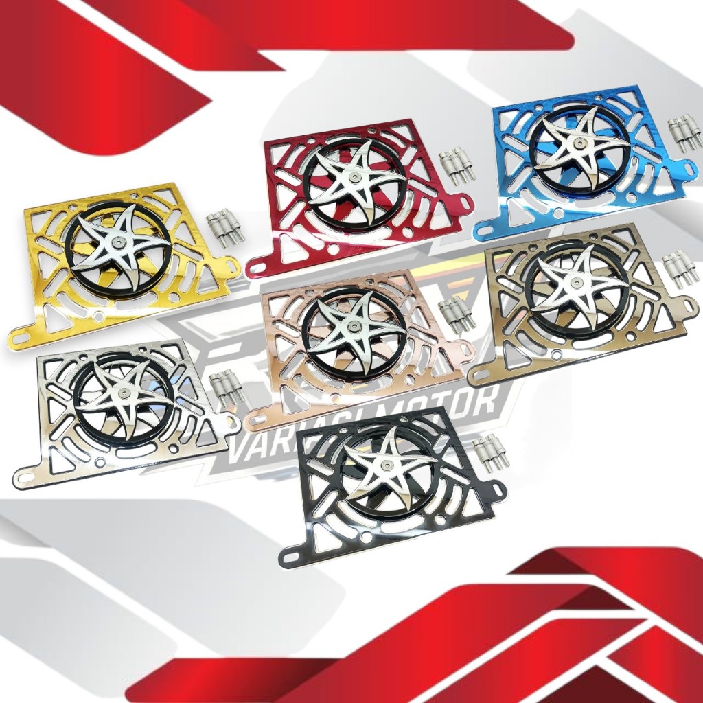 Cover Radiator NMAX New / Tutup Radiator NMAX Old Set Spinner Bintang Mirror PNP  YAMAHA NMAX AEROX 
