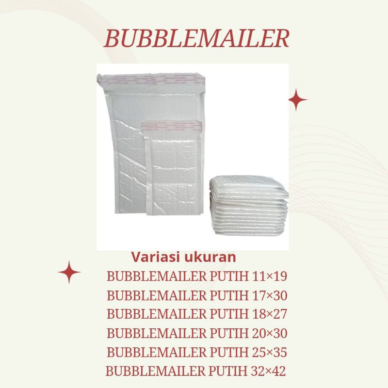 

Bubble Mailer Aneka Ukuran Bubblemailer Plastik Packing Olshop Bubble Envelope Polybubble Kantong Bungkus Paket Onlineshop