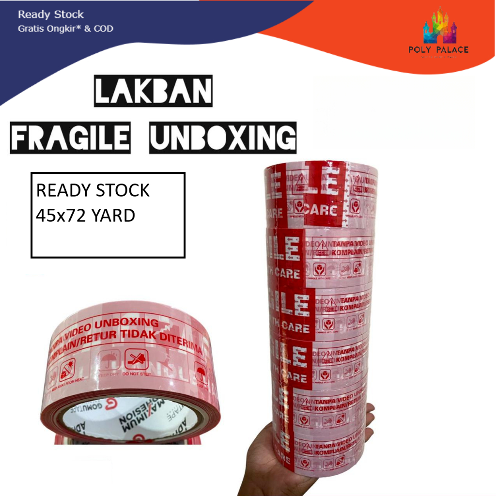 

PP - Lakban Fragile Merah Unboxing