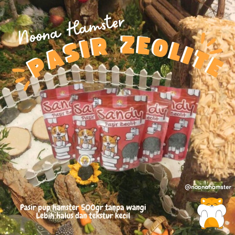 [ NOONAHAMSTER ] Sandy Pasir Zeolite 500gr Pasir Mandi Hamster Halus