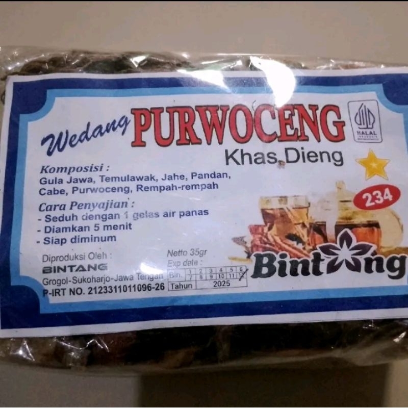 

Purwoceng kering asli Dieng