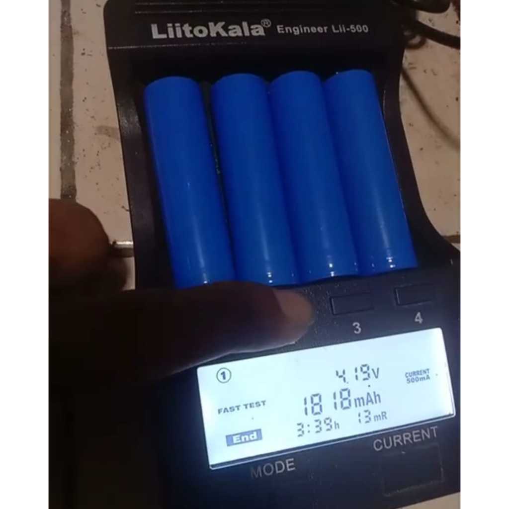 Baterai 18650 kapasitas real 1200mAh  / Batre 18650 1500 mAh  / Batre senter batre charger 18650 bar