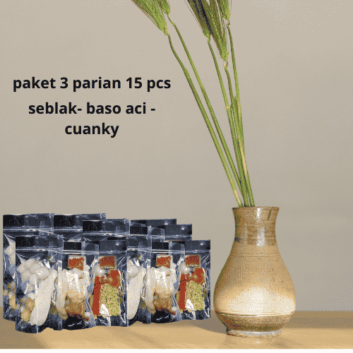 

paket 3 parian 15 baso aci - seblak - cuanky paket hemat paket seller