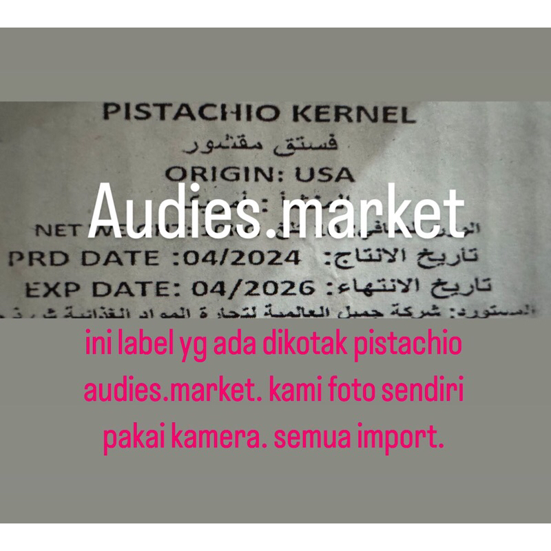 

QH READY Pistachio Kupas Kernel Mentah dan Oven Premium / Kacang Pistachio Original dan Asin