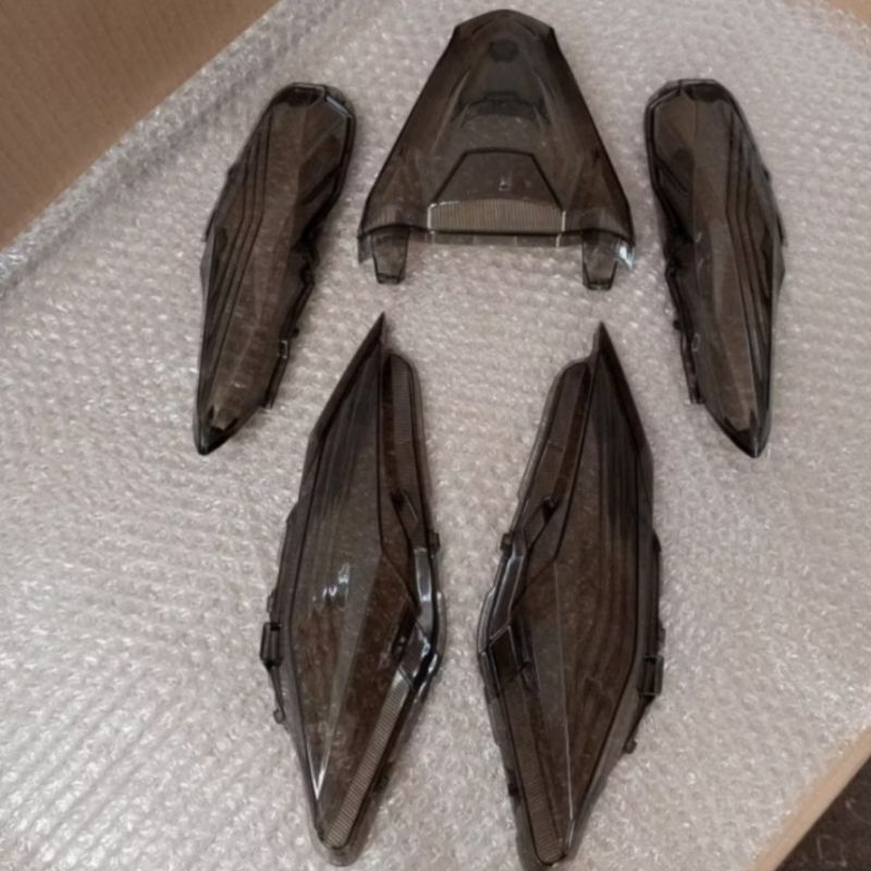 Aks. Paket Full Set Mika Sen Depan Mika Lampu Stop Rem Belakang Mika Sen Belakang Honda Beat New LED