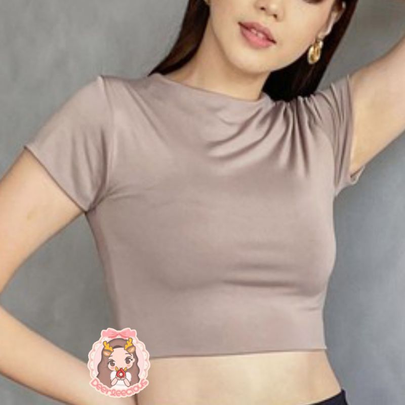 027 DLC Crop Top Jersey Spandex Double Layer