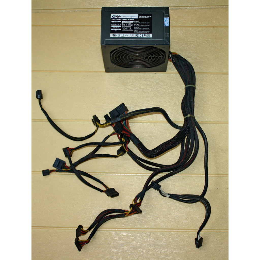 PSU PURE ENLIGHT 500 WATT ENP-500AAB A BLACK FULL SLEEVE SEGEL UTUH LANCAR JAYA
