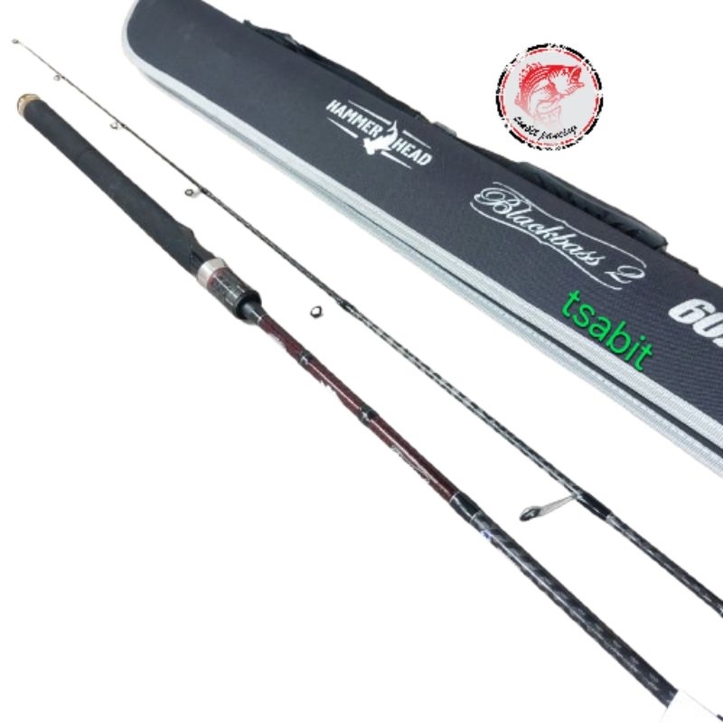 Joran hammerhead black bass 2 165cm 180cm ring fuji