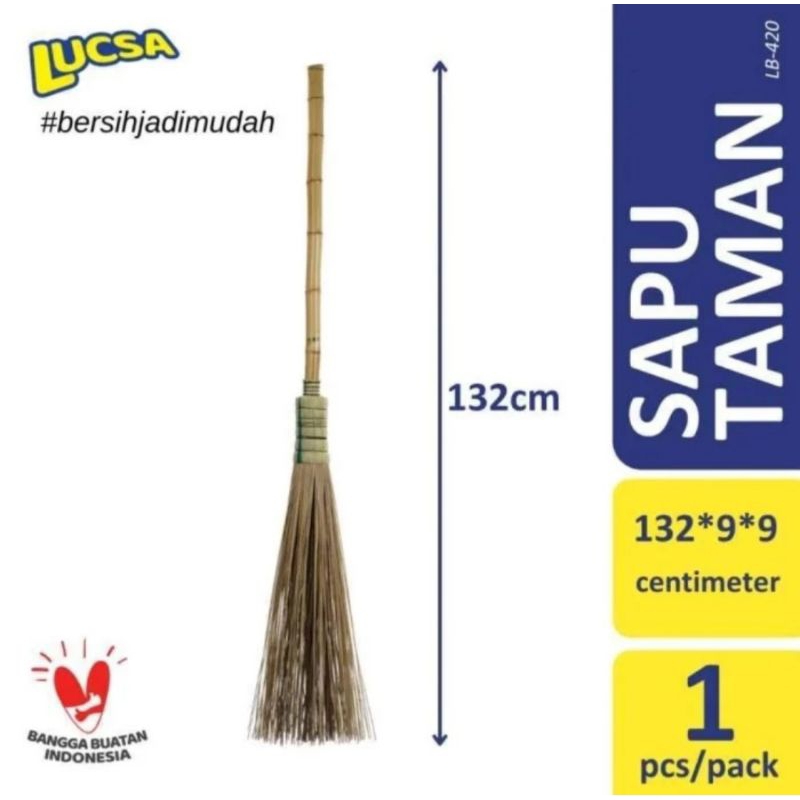 Sapu Lidi Taman Lucsa Gagang Bambu/ Sapu Lidi Gagang Super Lucsa / Sapu lidi taman Lucsa