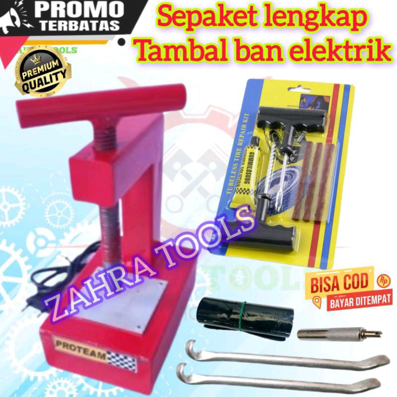 SEPAKET HEMAT Alat Tambal ban listrik Alat tambal ban elektrik DENGAN ELEMEN PEMANAS