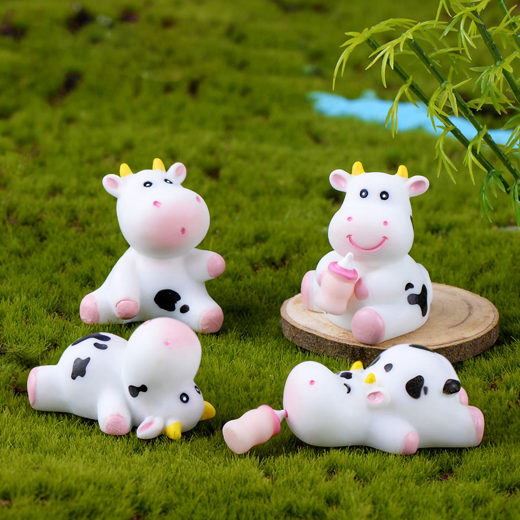 Miniatur Micro Landscape Cute Cow Sapi