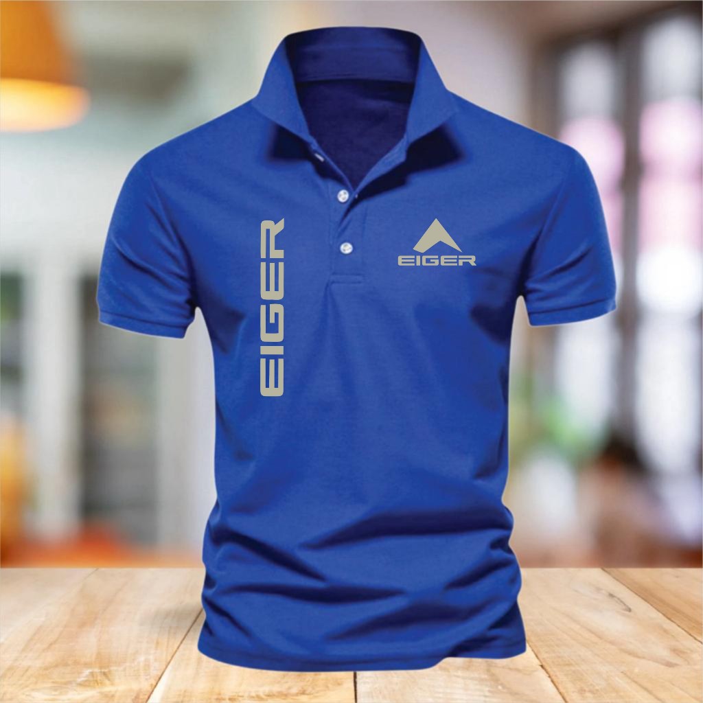 COD T-shirt Kaos Polo Kerah 1011 KIRKA SILVER Baju Polo Motif Giordano 8 Quality Premium Bahan Pique