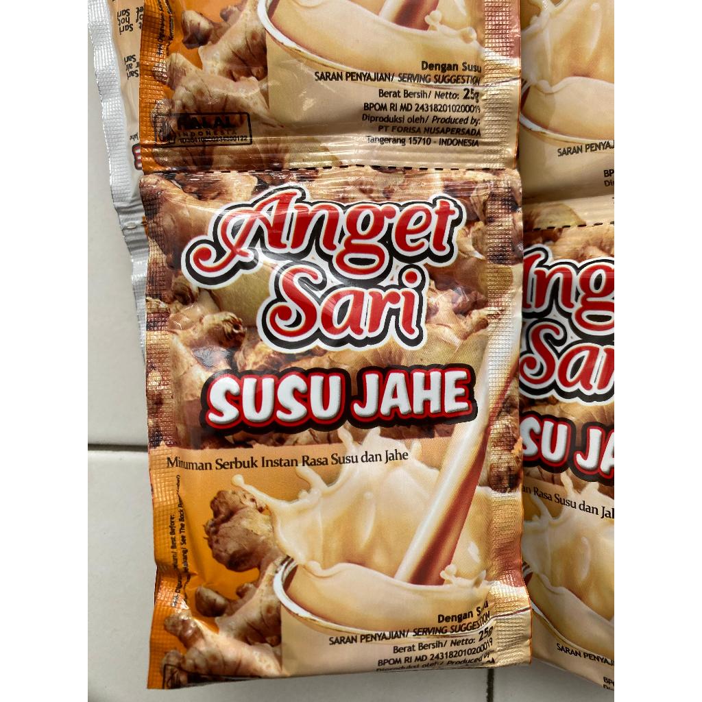 

Anget Sari Susu Jahe Renteng Renceng Isi 10 Pcs / 10 Sachet