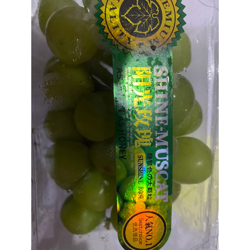 

ANGGUR MUSCAT HIJAU TANPA BIJI PERPACKNYA