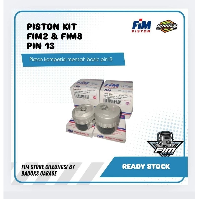 Piston fim Kompetisi teflon FIM8 Dia 54.4 basic pin13 Mentah