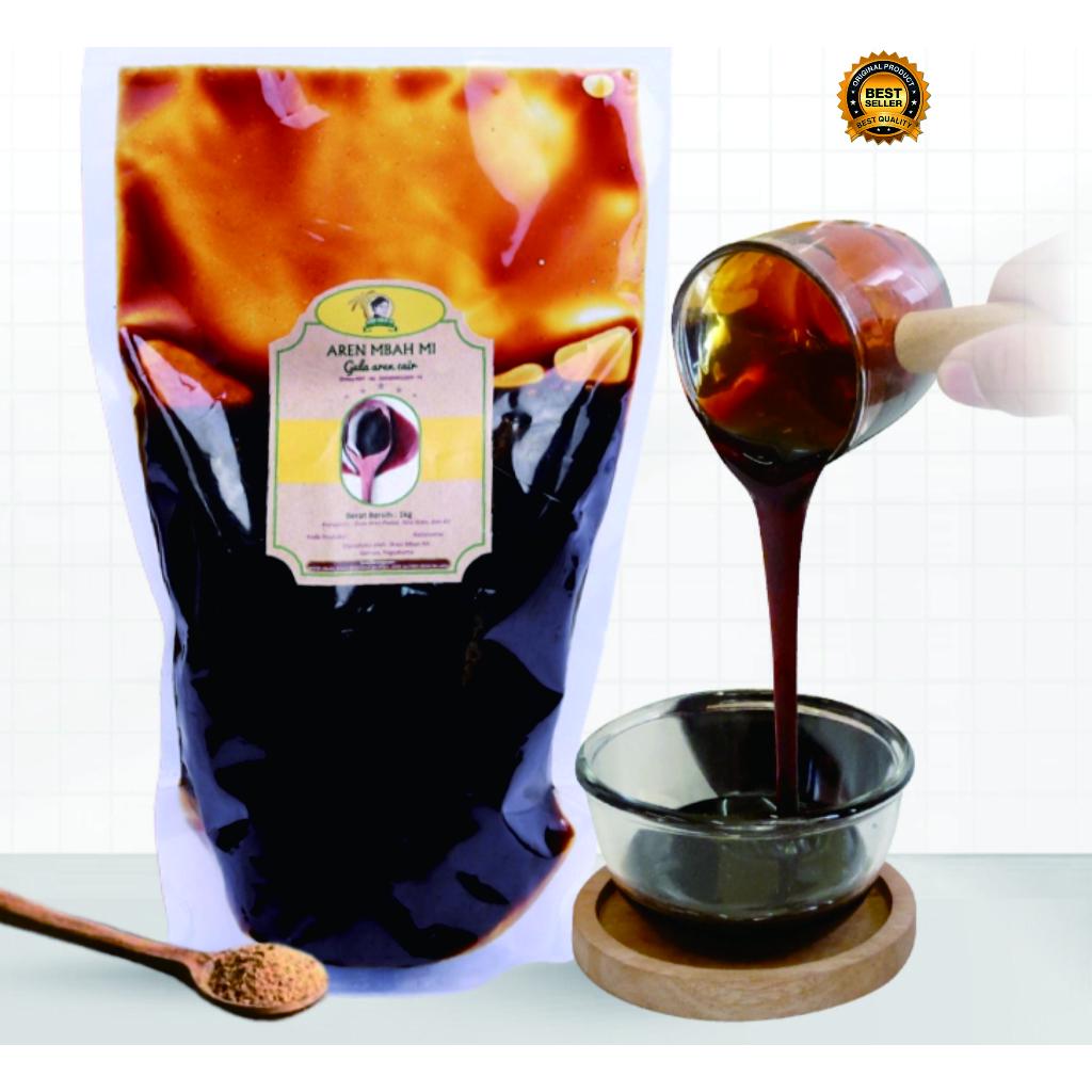 

Gula Aren Cair Liquid Palm Sugar Merk Mbah Mi Kemasan 500gr / ( Aren Mbah Mi ) Gula aren cair asli 500 gram. aren cair premium