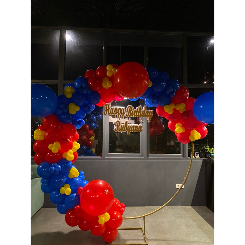 dekorasi balon ring | balon lingkaran