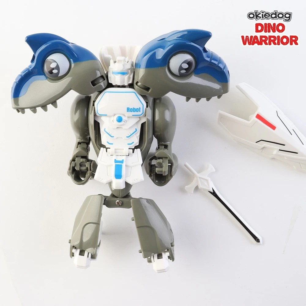 Okiedog Dino Warrior - Mainan Robot Dinosaurus Transformer