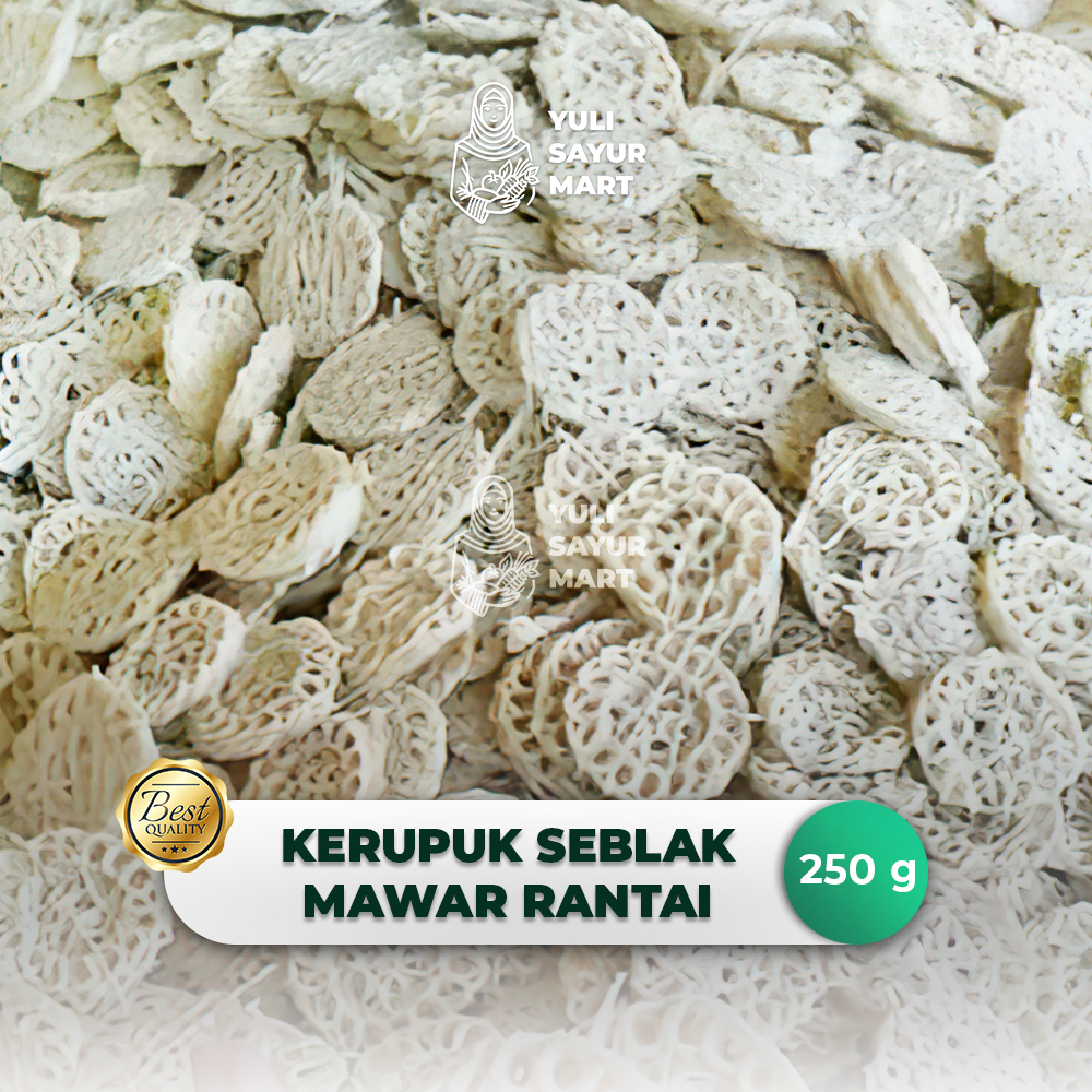 

Kerupuk Seblak Mawar Rantai Jumbo 250g - Yuli Sayur Mart