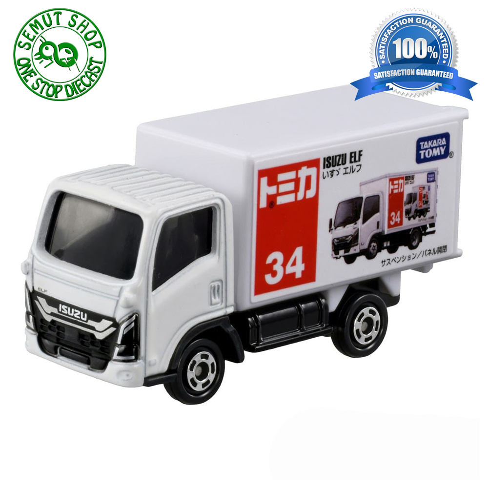 Tomica Regular No 34 Isuzu Elf Miniatur Truk Isuzu Elf