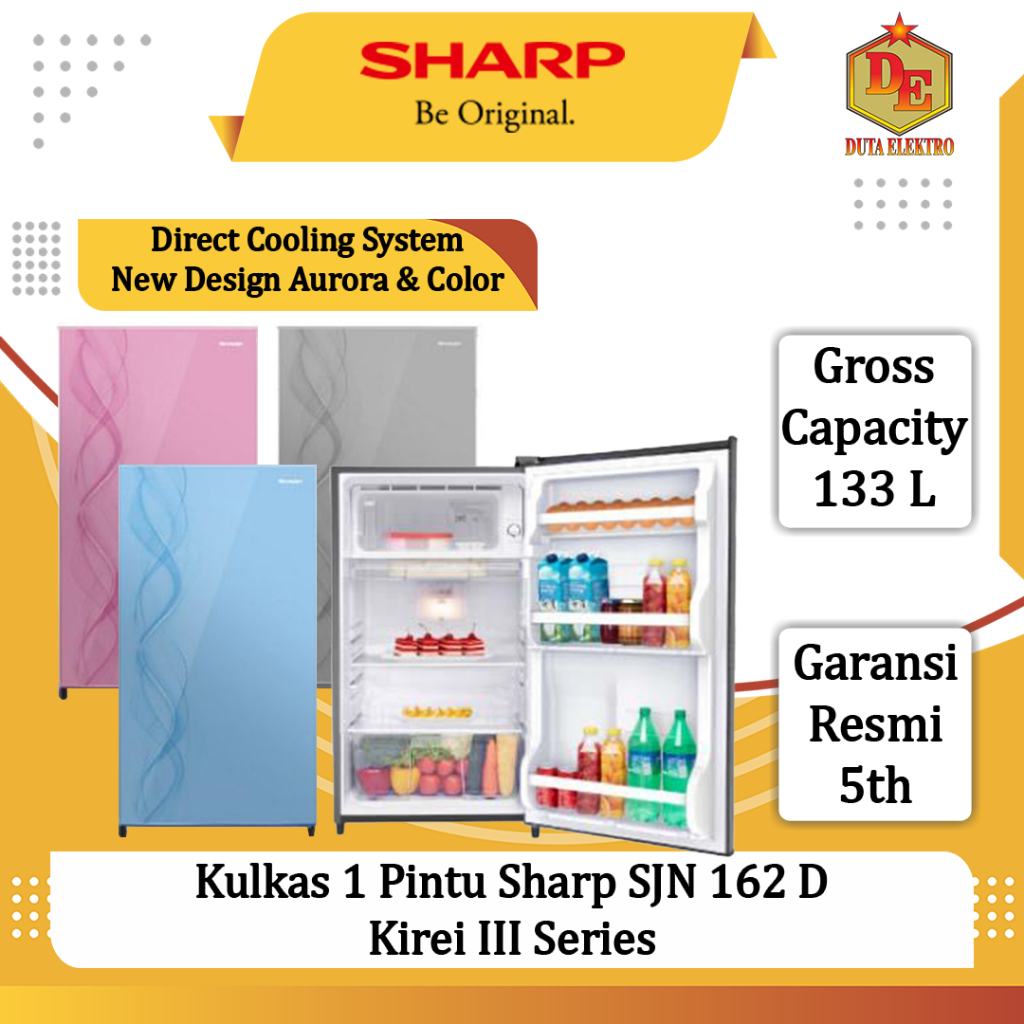 Kulkas 1 Pintu Sharp SJN 162 D Kirei III Series