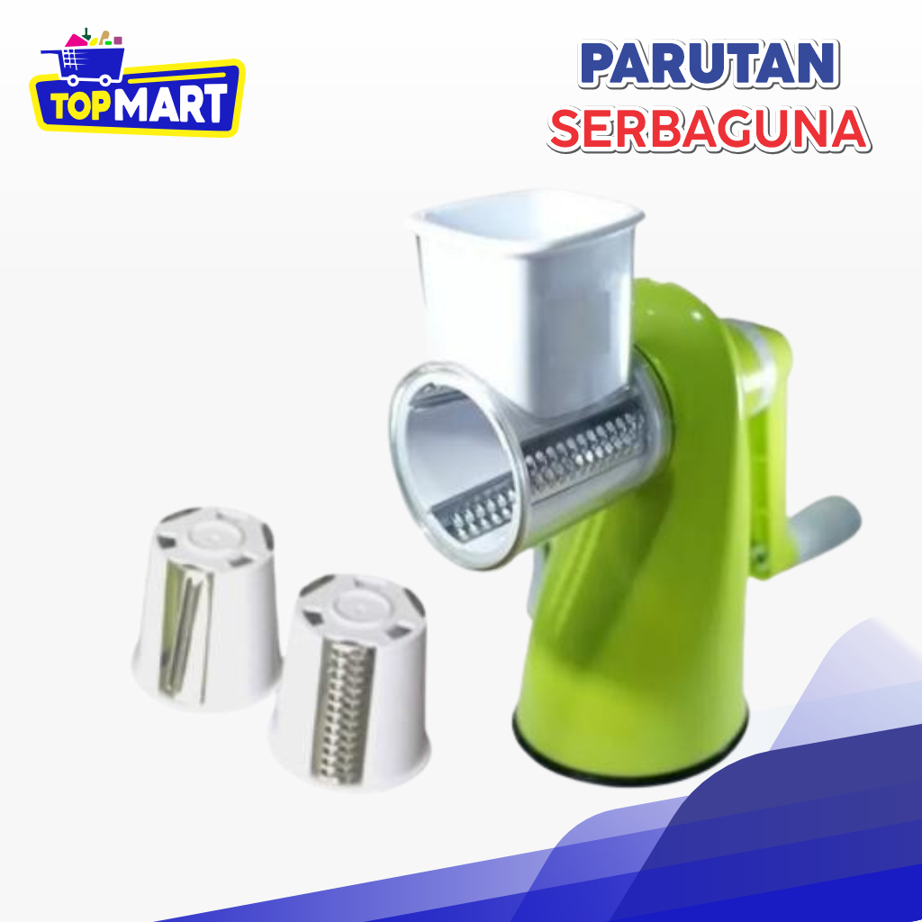 TOPMART - Chopper Manual Serbaguna - Alat Parut Sayur & Giling Bumbu - Tanpa Listrik & Praktis