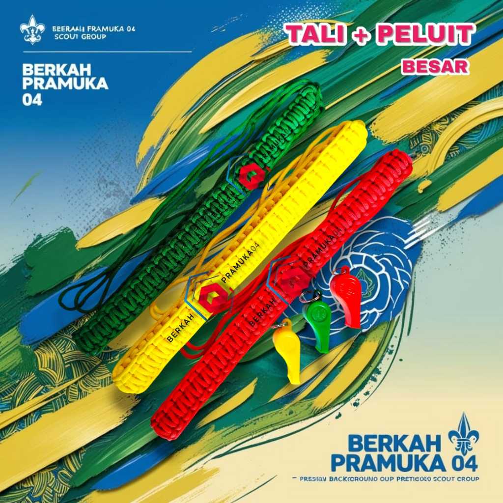 TALI PLUIT PRAMUKA + PLUIT / Tali Pramuka plus pluit 1 pcs