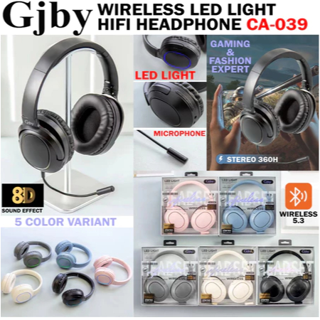 WIRELESS HEADPHONE MICROPHONE MULTI PLAYER FOR INTERNET GAMING + TF CARD GJBY CA-039