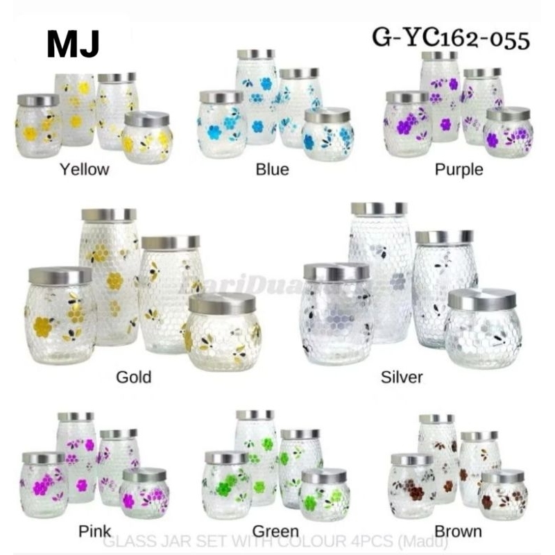 Toples Kaca Geneva 4 Set  G-YC162-055