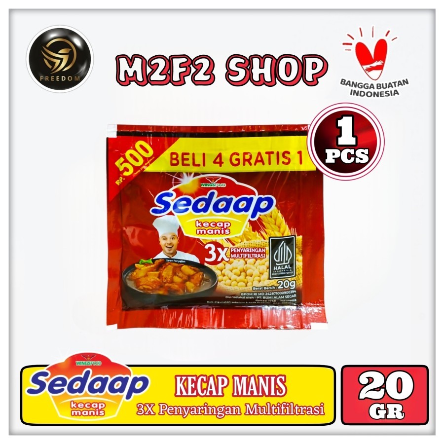 

Sedaap Kecap Manis Original Sachet - 20 gr (Kemasan Satuan)