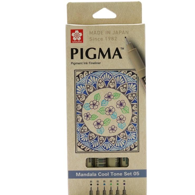 

Gramedia Surabaya - PULPEN / PEN SAKURA PIGMA MICRON MANDALA COOL TONE SET 05 XSDK05-MD6B