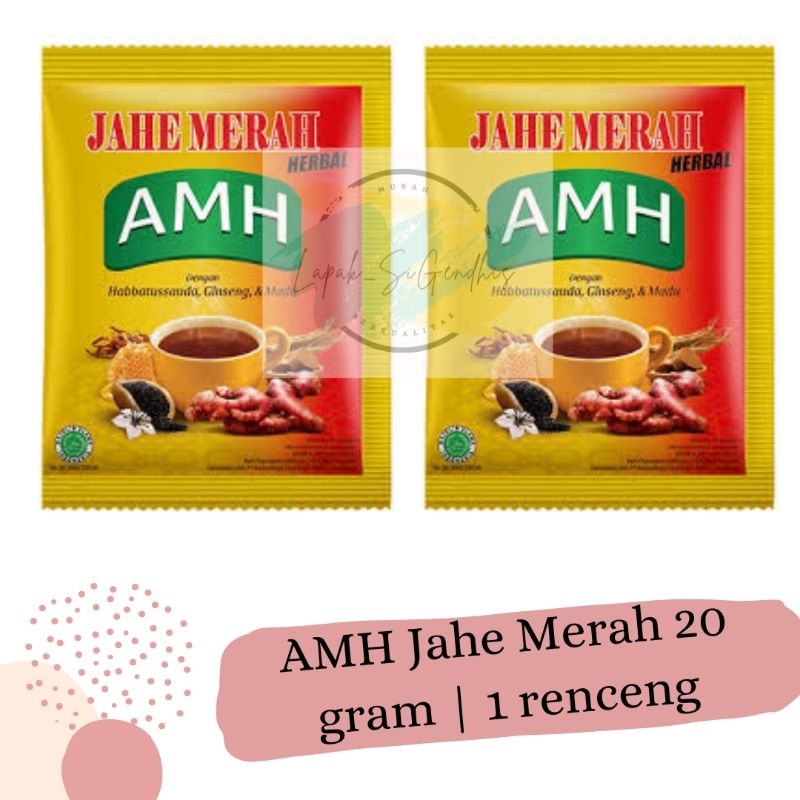 

Jahe Merah Herbal Amh 20 gram | 1 rencceng