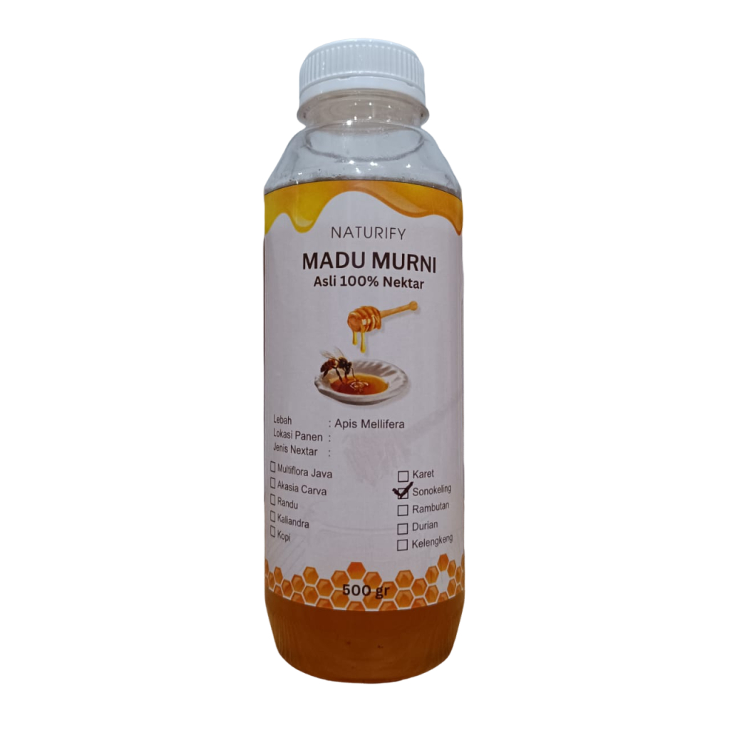 

Naturify Madu Murni Asli Nektar Pohon Sonokeling 500 Gram