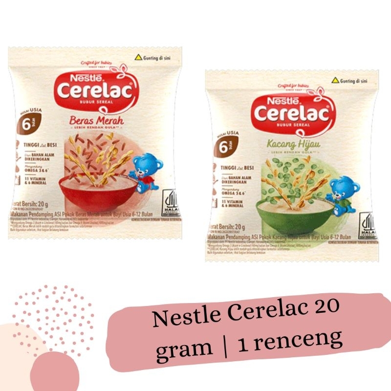 

Nestle Cerealac Beras Merah & kacang hijau 20g