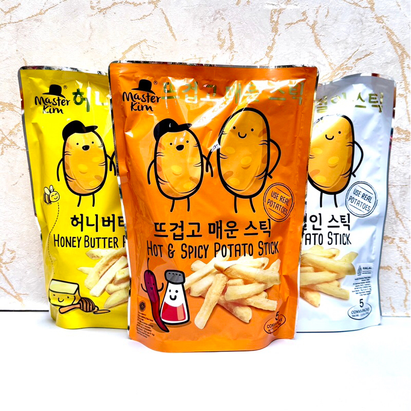 

Master Kim Potato Stick Snack Kentang Honey Butter Hot Spicy
