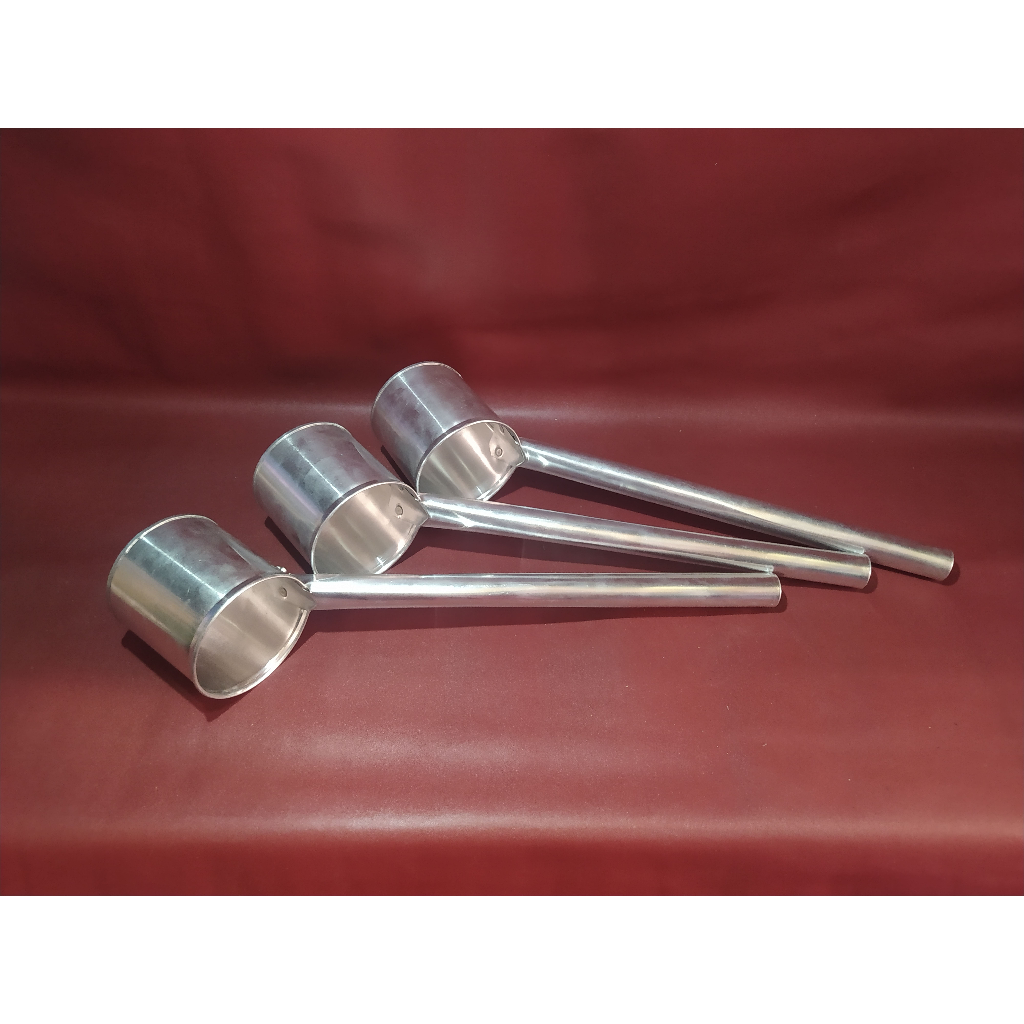Gayung Kopi/ Air Panas Gagang Panjang Alumunium/ Stainles Steel