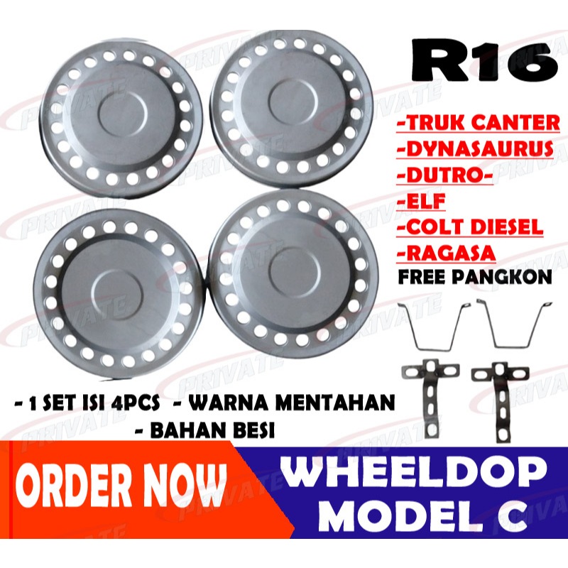 WHEELDOP DOP RODA TRUK TREK TRUCK CANTER DYNASAURUS ELF DUTRO COLT DIESEL RAGASA R16 VARIASI 20 LUBA