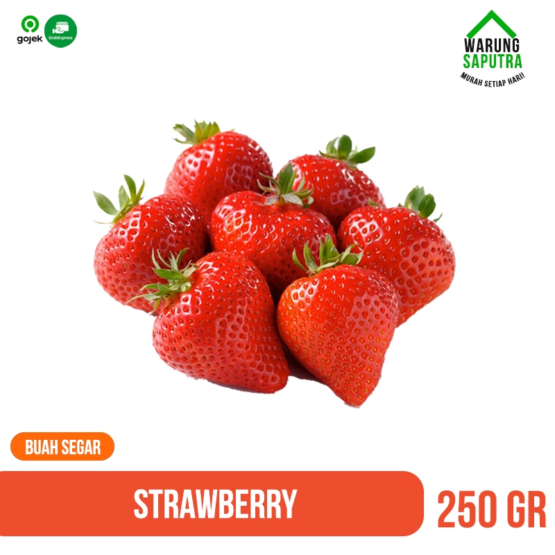 

Buah Strawberry Stroberi Segar Grade A 250g