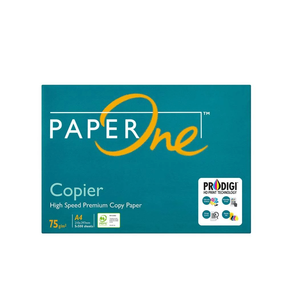 

PaperOne Kertas A4 75gr Copier 1 Rim (500 lembar) Kertas HVS A4 Kertas Fotocopy