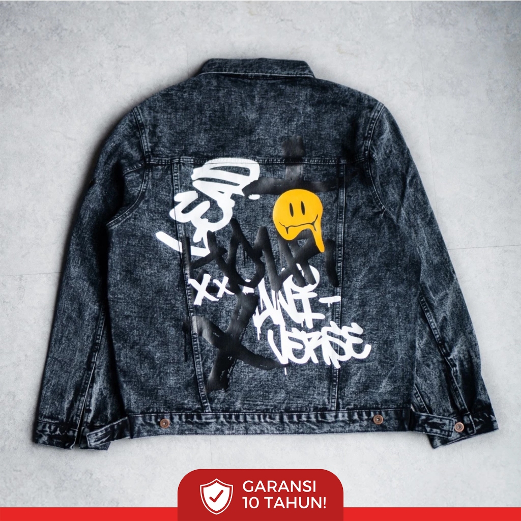 PAPAGO - JAKET JEANS - JAKET DENIM PRIA - SMILEY