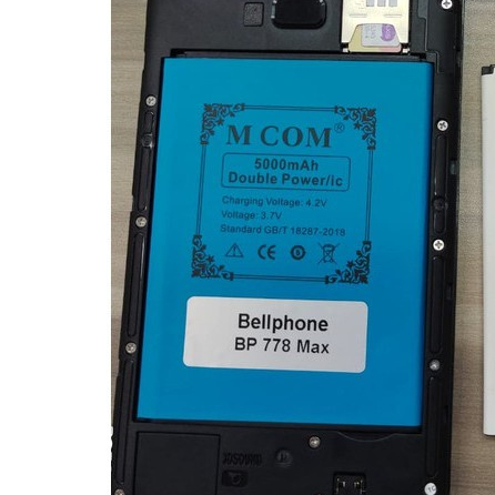 Batere Battery Batre Baterai Double Power Mcom Bellphone BP778 Max - BP 778 Max