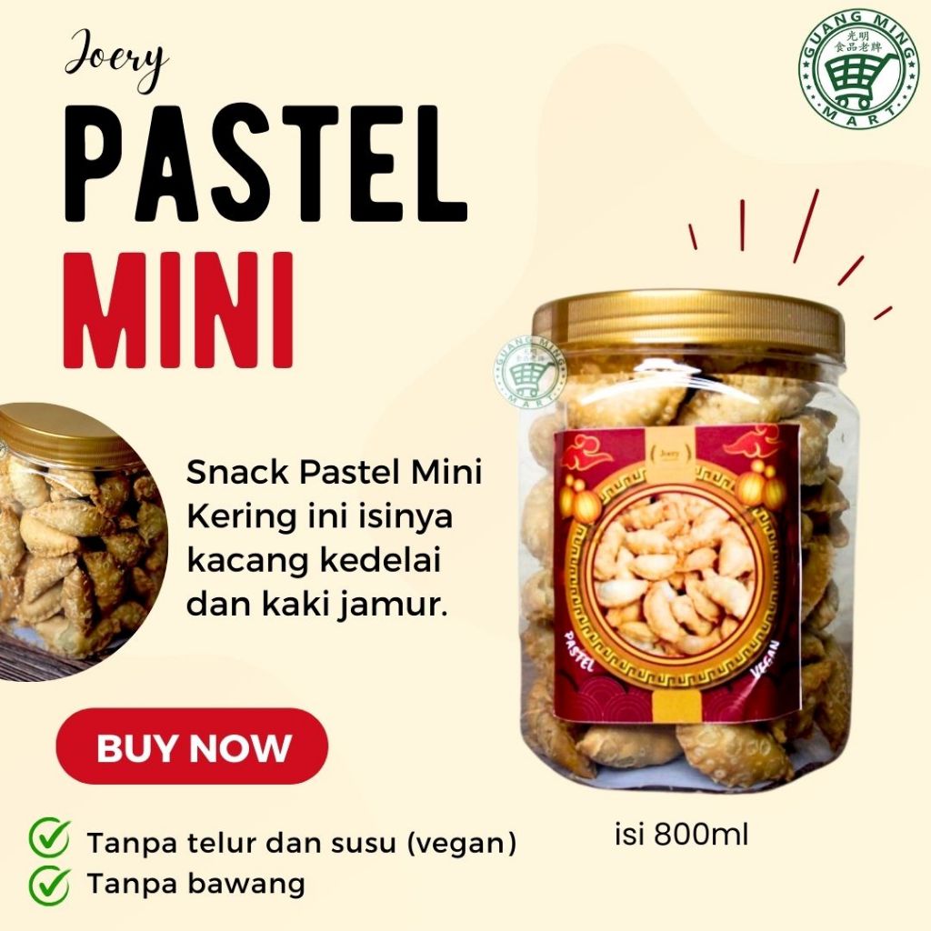 

Snack Pastel Mini Kering 800ml by Joery Vegan & Vegetarian